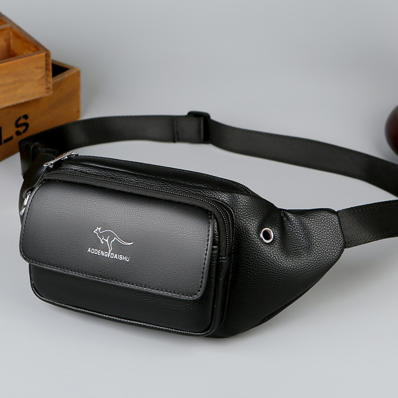 Luxury Bags Leather - แบรนด์หรูเอวกระเป๋าหนังผู้ชาย Fanny Pack กระเป๋าชายเข็มขัดกระเป๋าสลิง Crossbody กระเป๋า