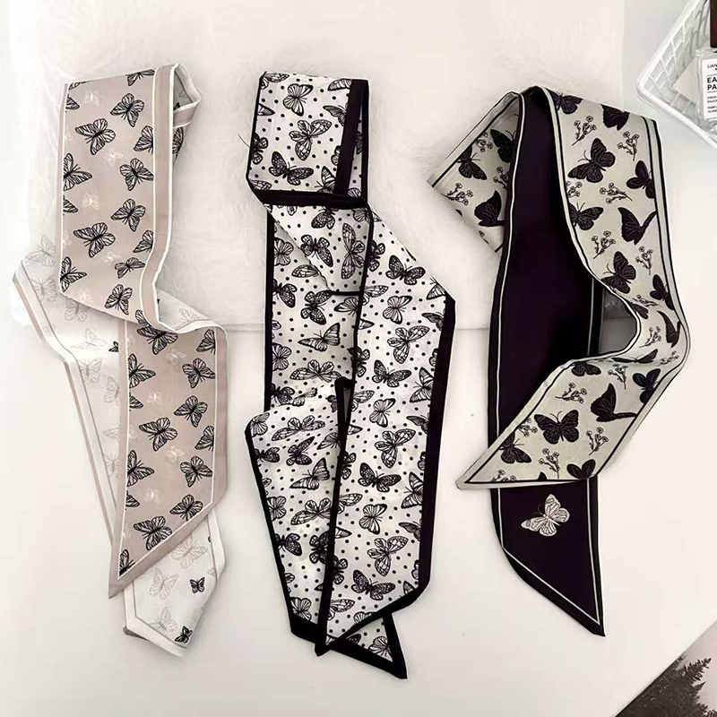 ผ้าพันคอไหมขนาดเล็ก ลายผีเสื้อ - Luxury Bags China บทวิจารณ์และราคา