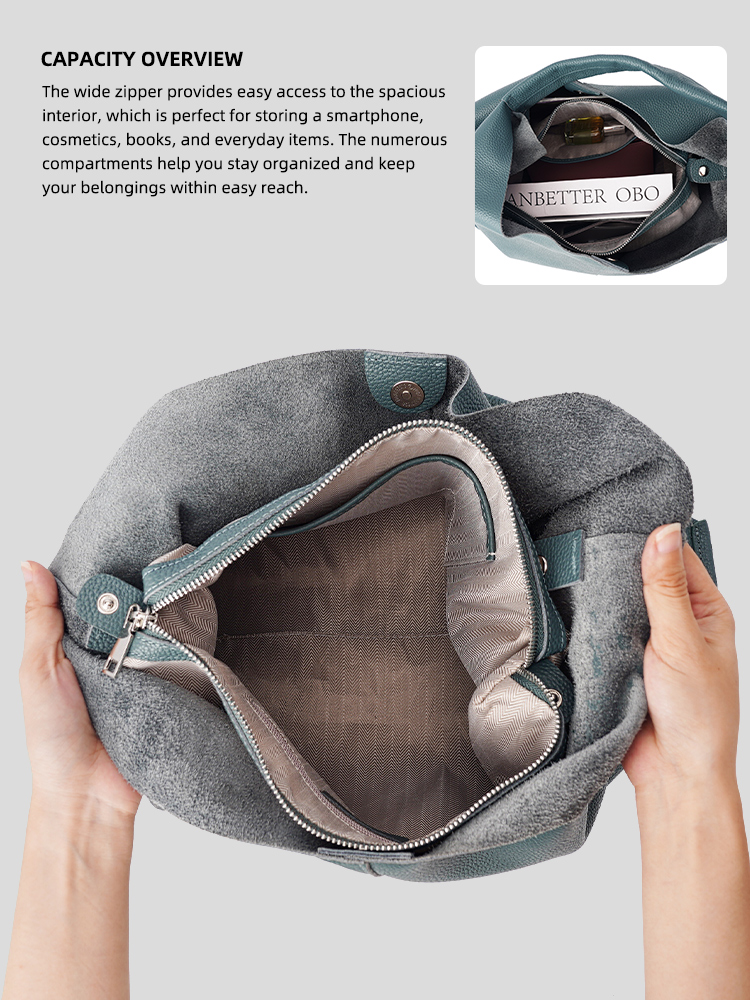 กระเป๋าถือผู้หญิงหนังแท้ Zency - Luxury Bags Tote บทวิจารณ์และราคา